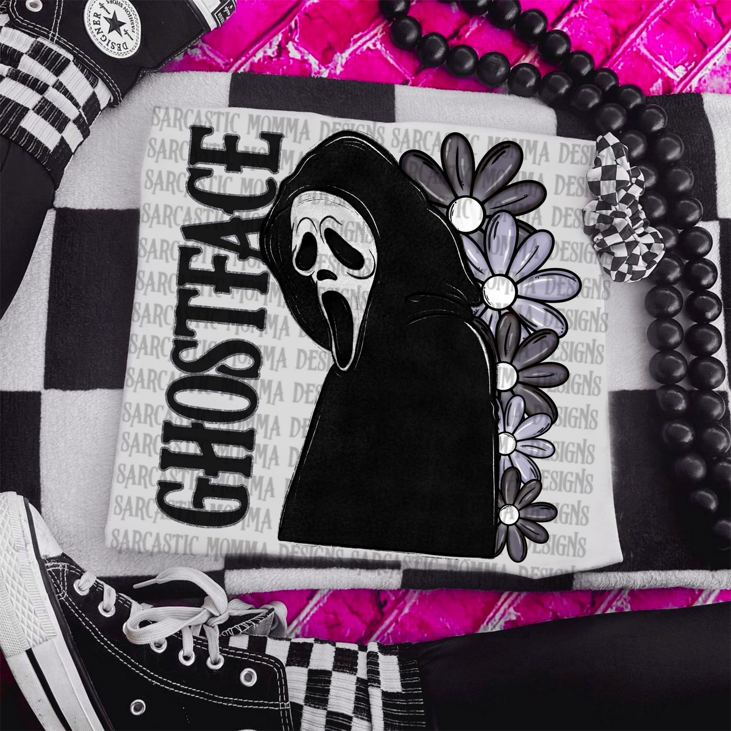 Ghostface Body Floral & Sleeve- 2 PNG Files