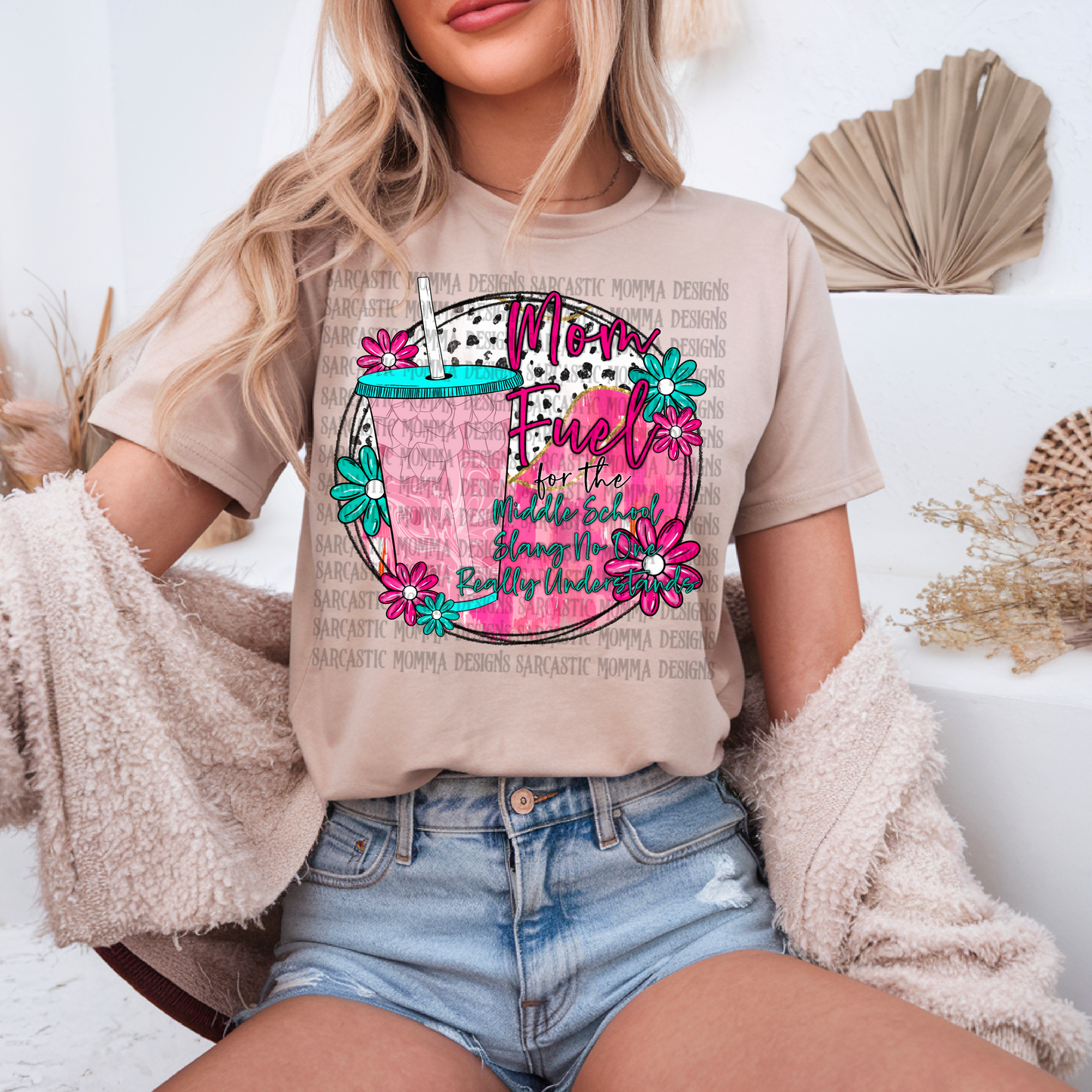 Mom Fuel Middle School Slang Pink Drink PNG File