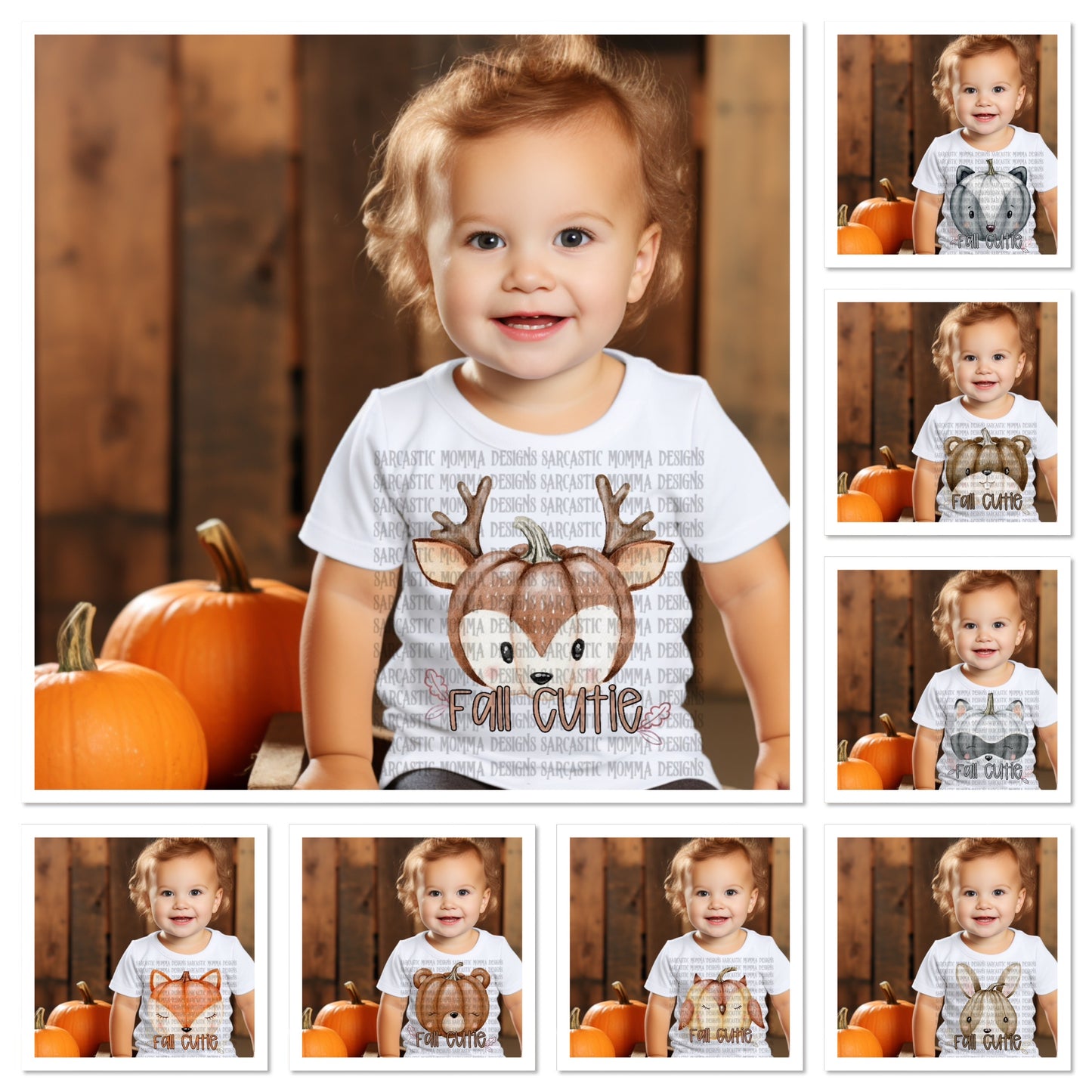 Fall Cutie Animal Pumpkins Mini Bundle