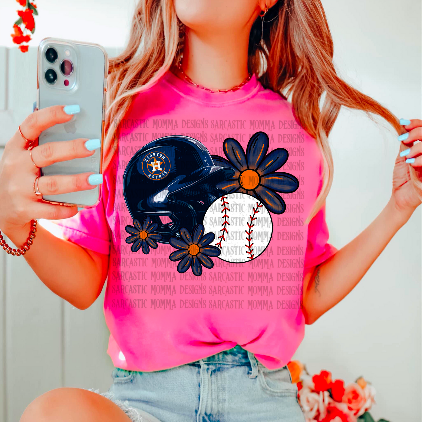 Astros Floral PNG File