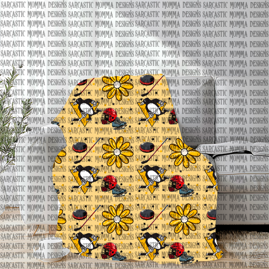 Penguins Floral Seamless File