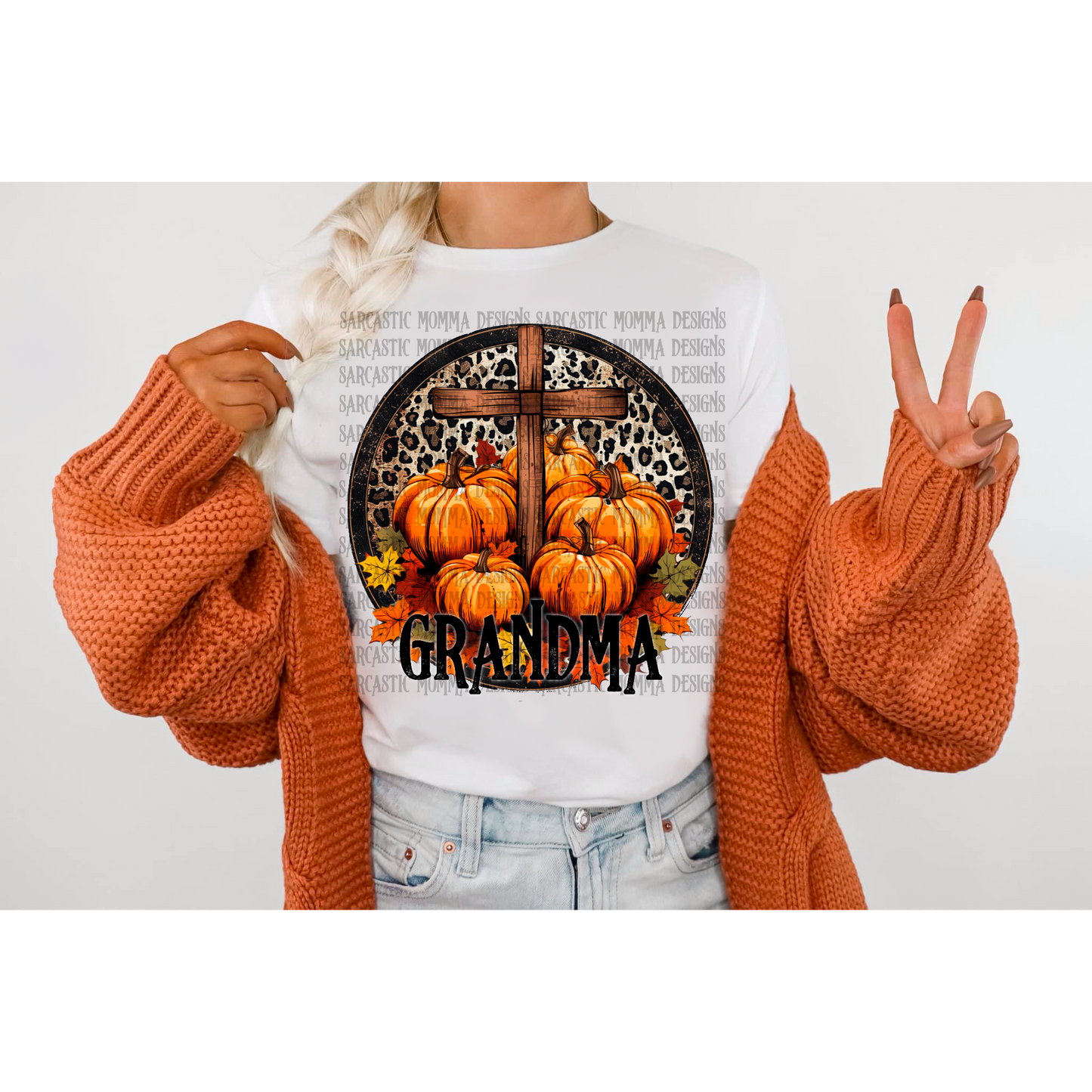 Grandma Fall Faith PNG File