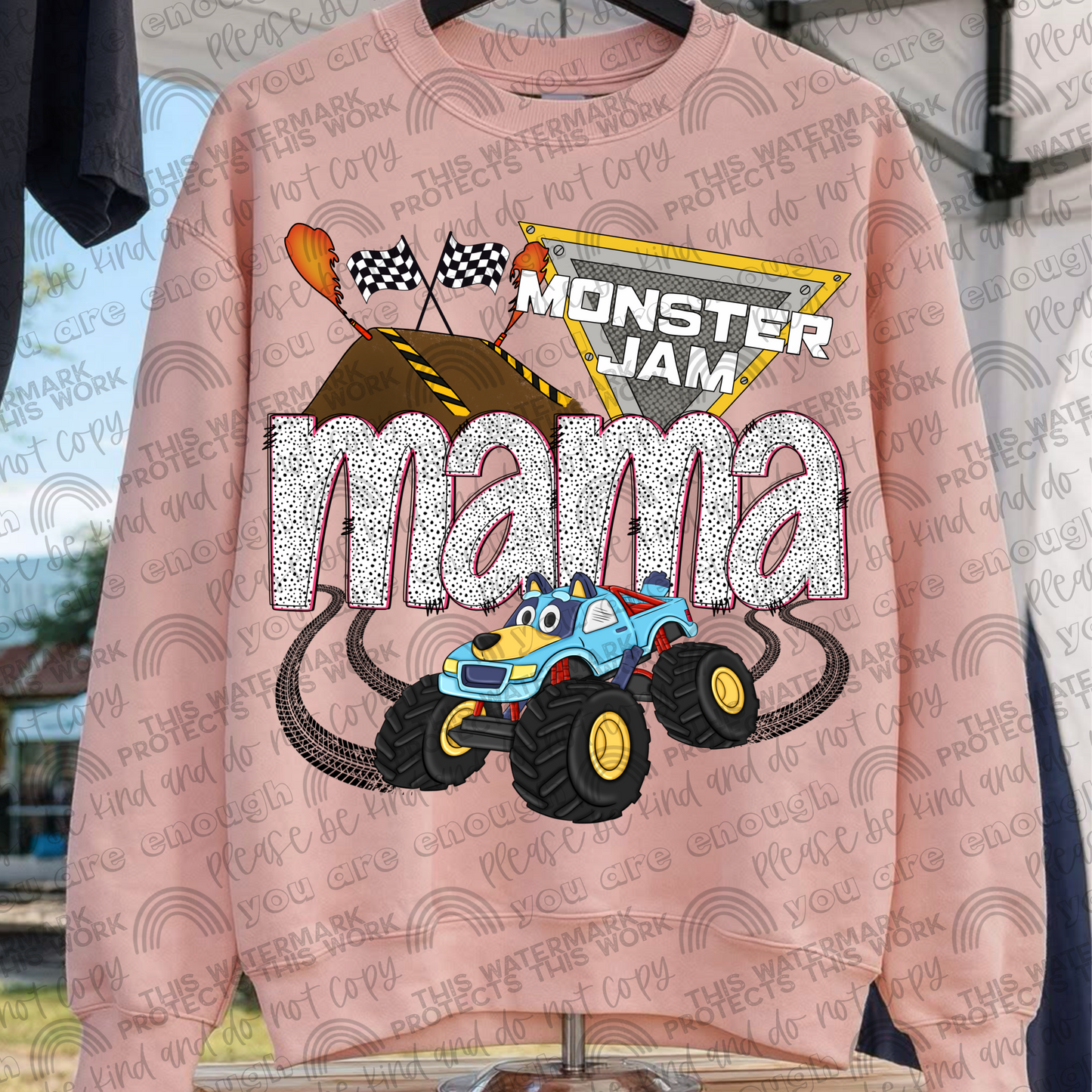 Monster Jam Mama Blue Dog PNG File