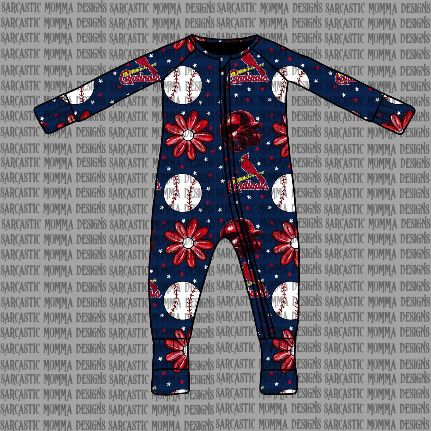 Cardinals Floral Seamless File