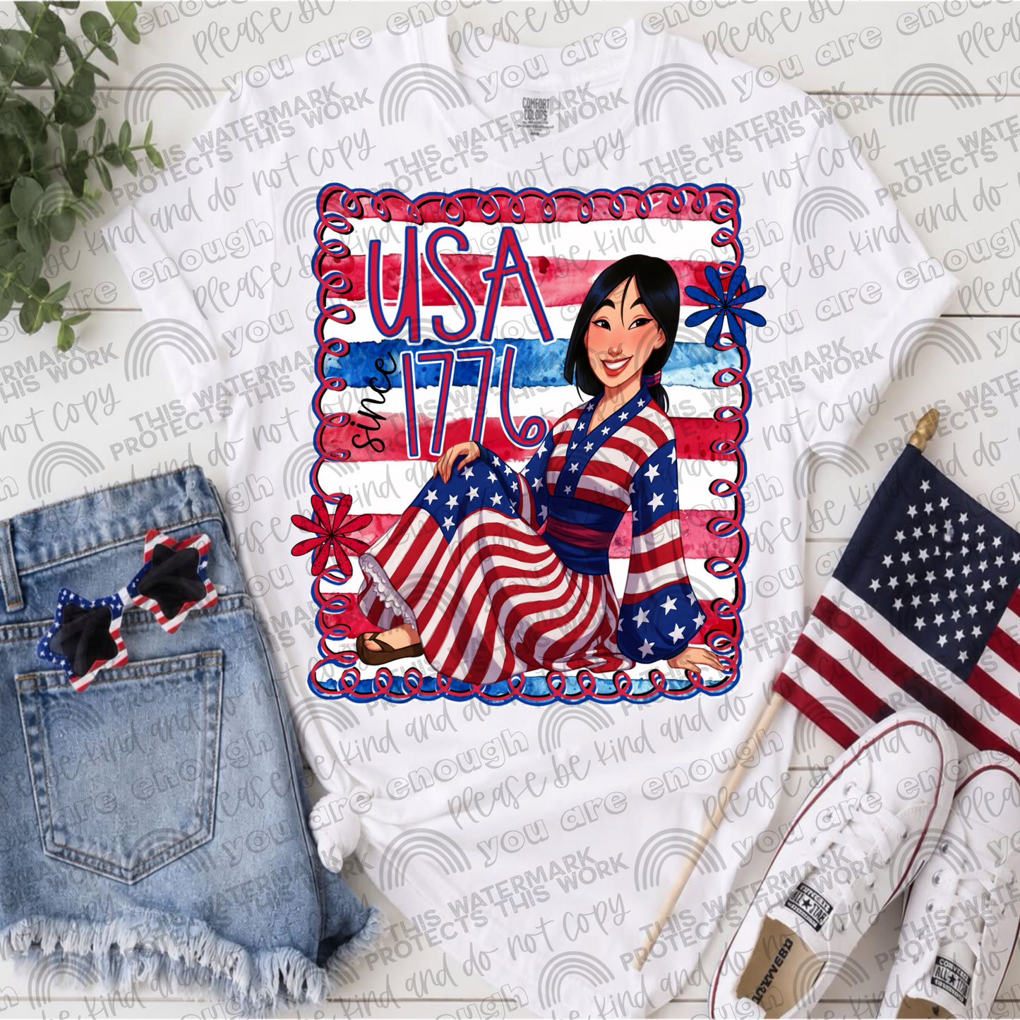 Princesses USA Since 1776 Bundle- 17 PNG Files