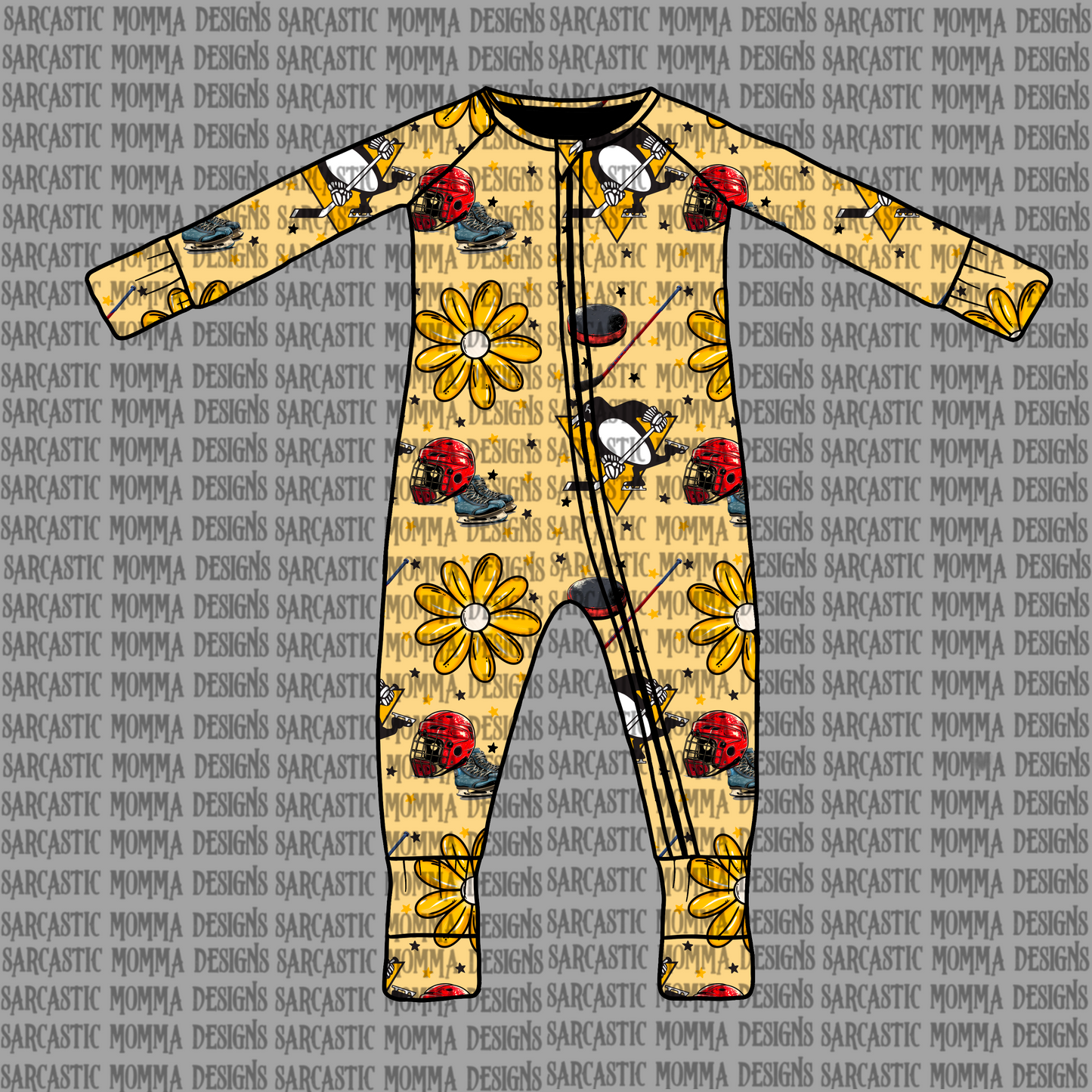 Penguins Floral Seamless File