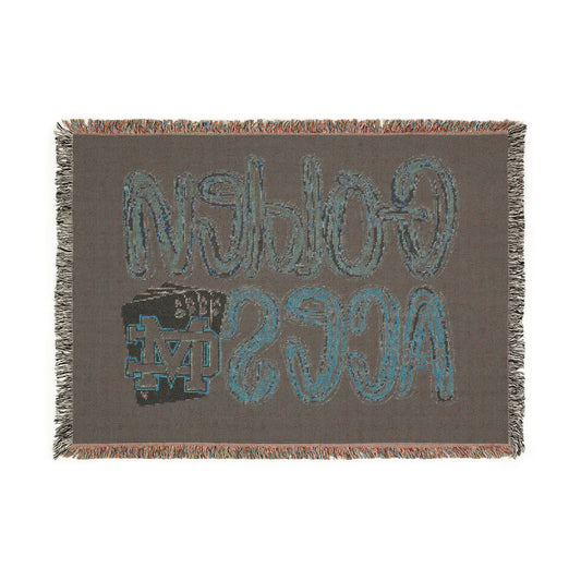 Golden Aces Woven Blanket