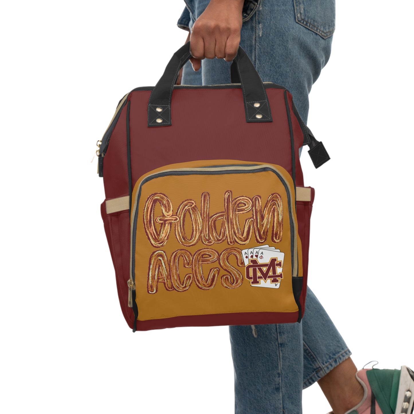 Golden Aces Brushstrokes Backpack