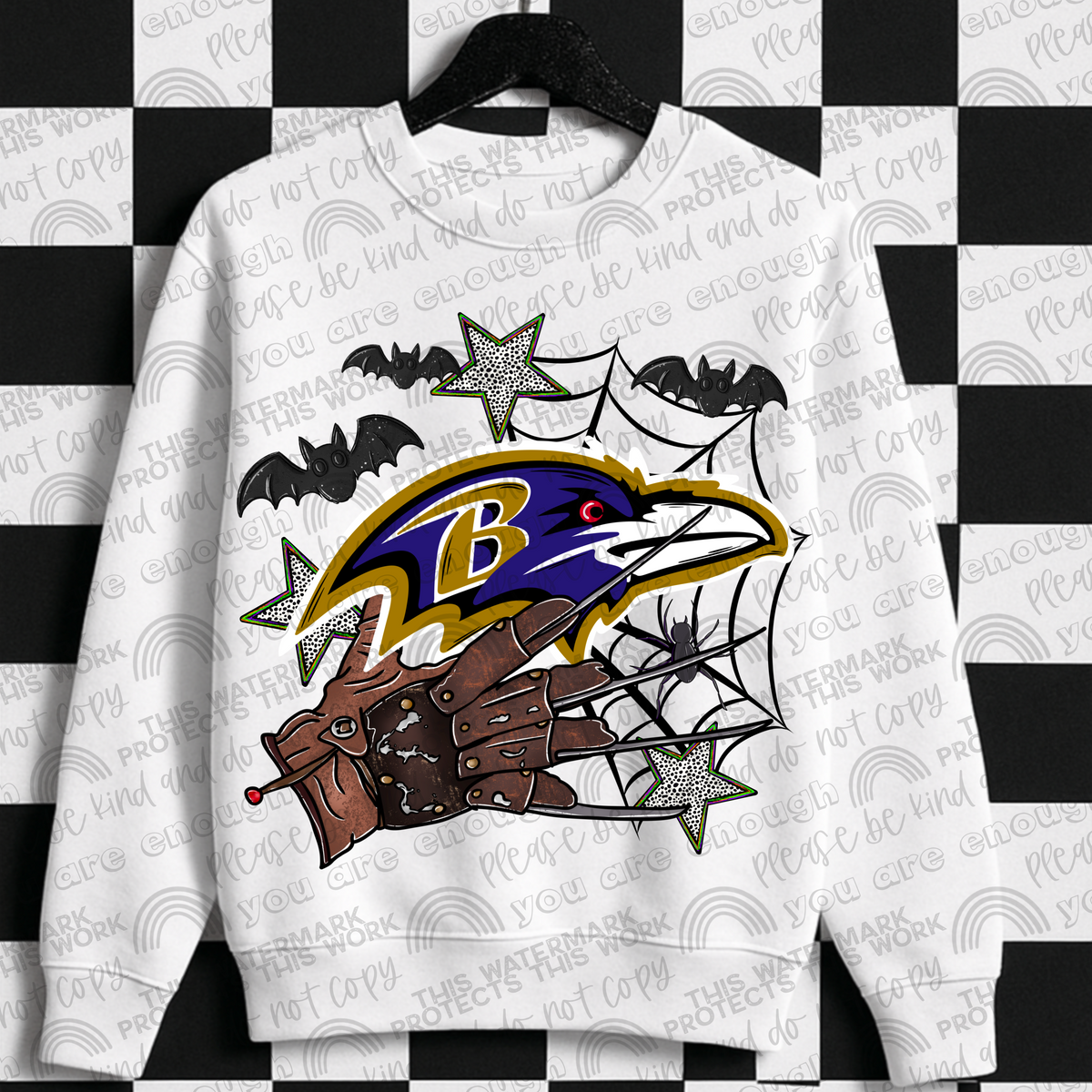 Ravens Freddy Hand PNG File