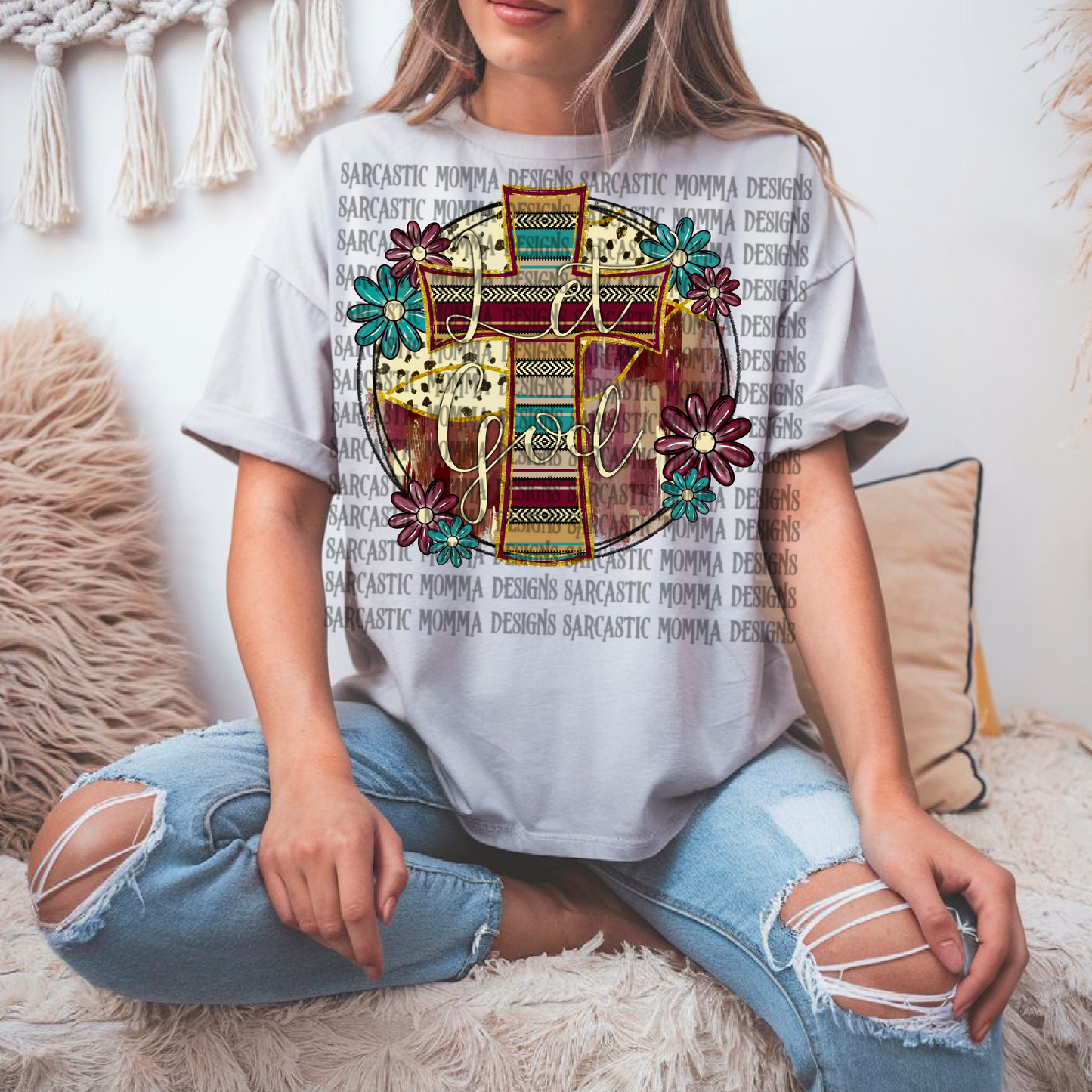 Let God Cross PNG File