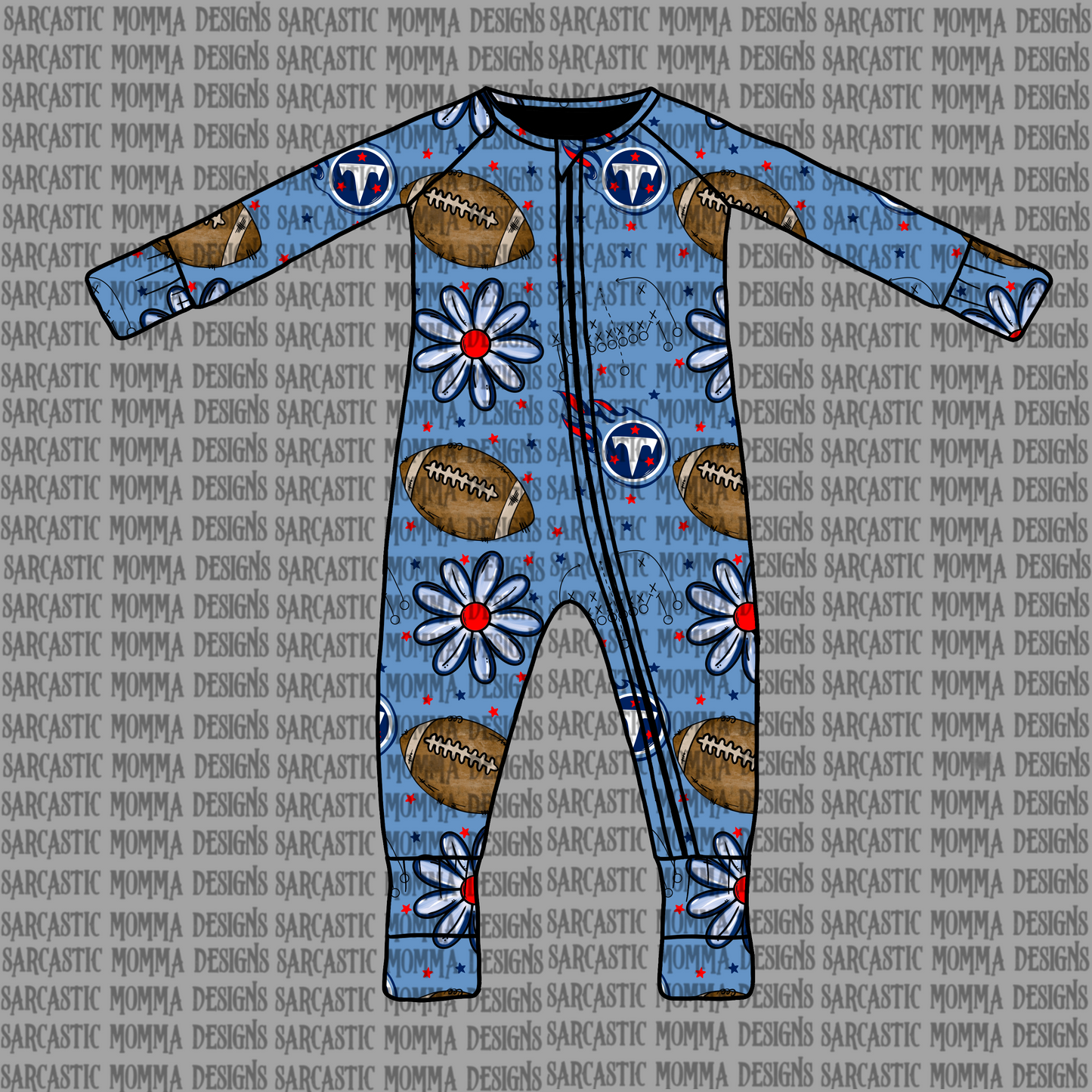 Titans Floral Seamless File