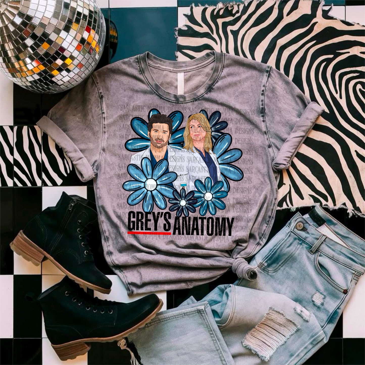 Meredith & Derek Floral PNG File