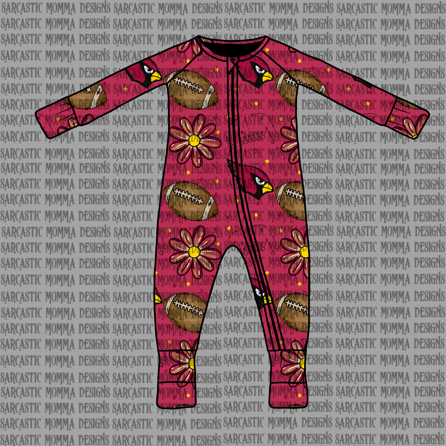 Cardinals Floral Seamless File
