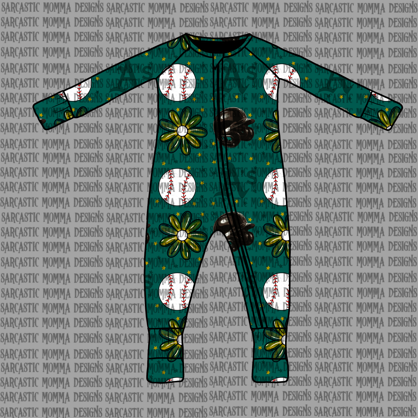 Athletics Floral Seamless File