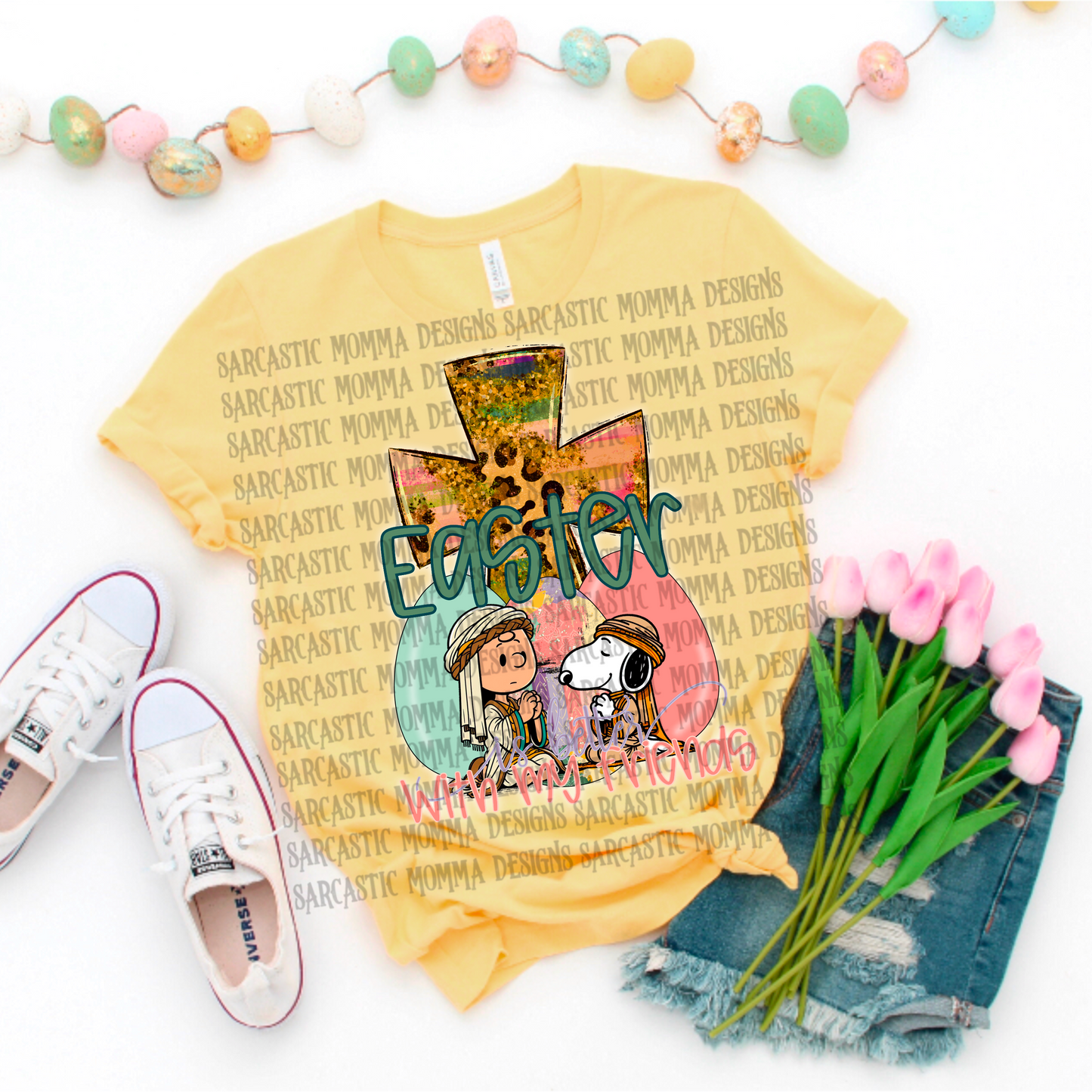 Snoopy Easter Is Better With My Friends PNG File