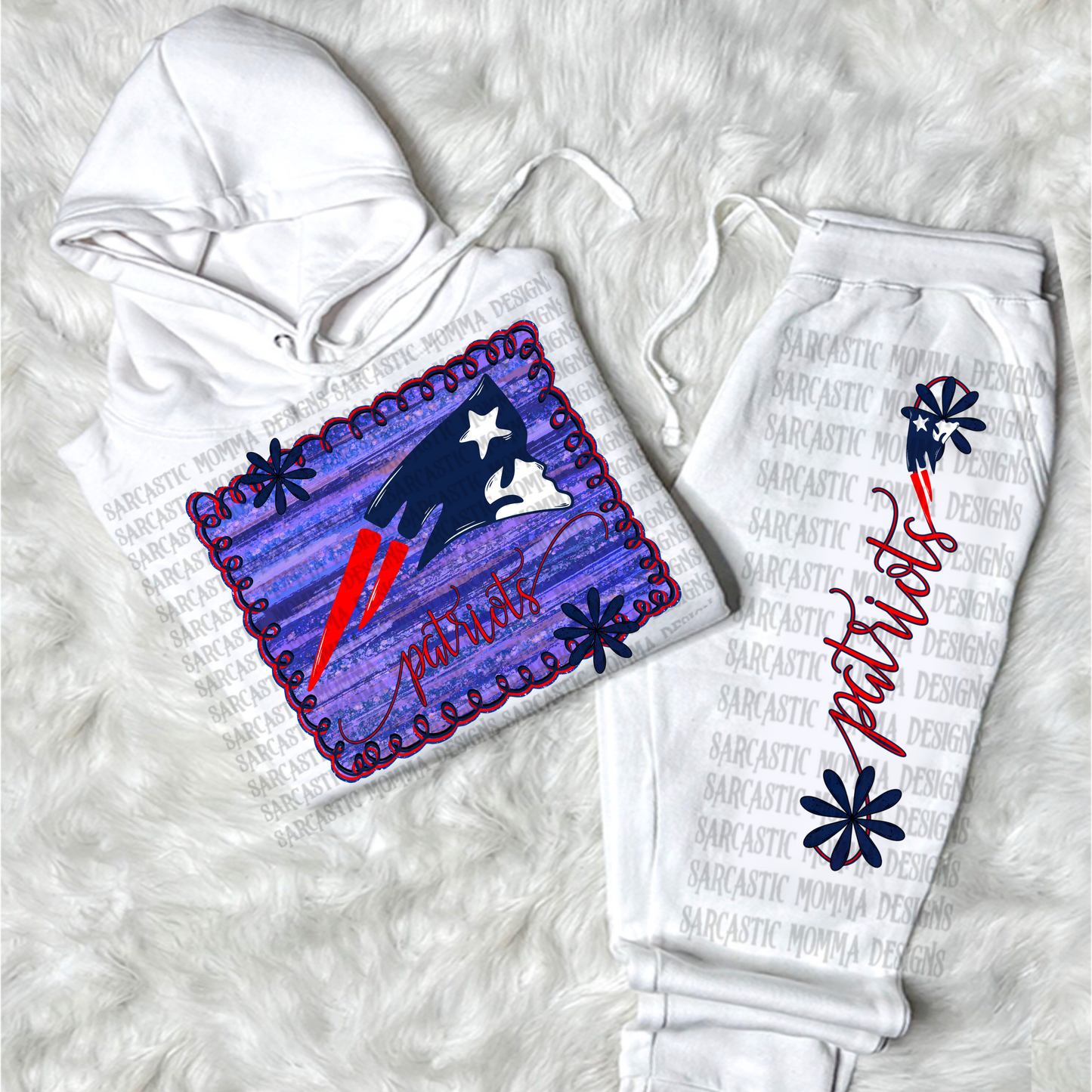 Patriots Framed with Matching Sleeve- 2 PNG Files