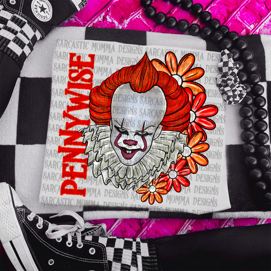 Pennywise Floral & Sleeve- 2 PNG Files