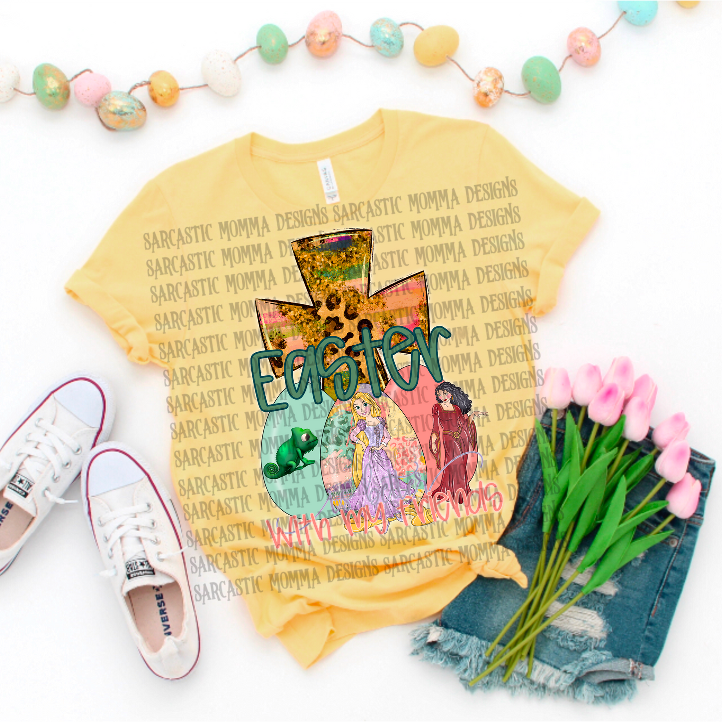 Tangled Easter Is Better With My Friends PNG File