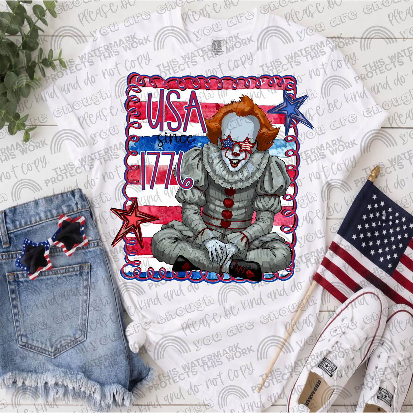 Pennywise USA Since 1776 PNG File