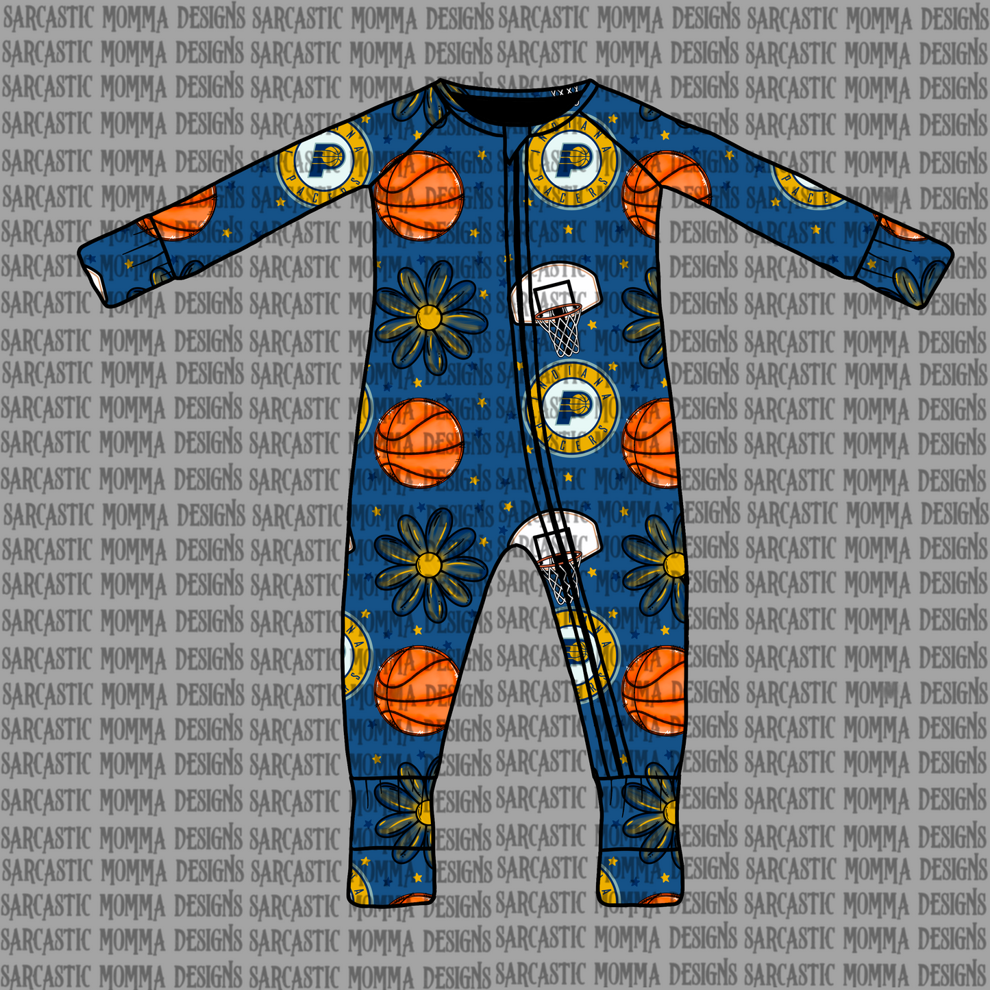 Pacers Floral Seamless File