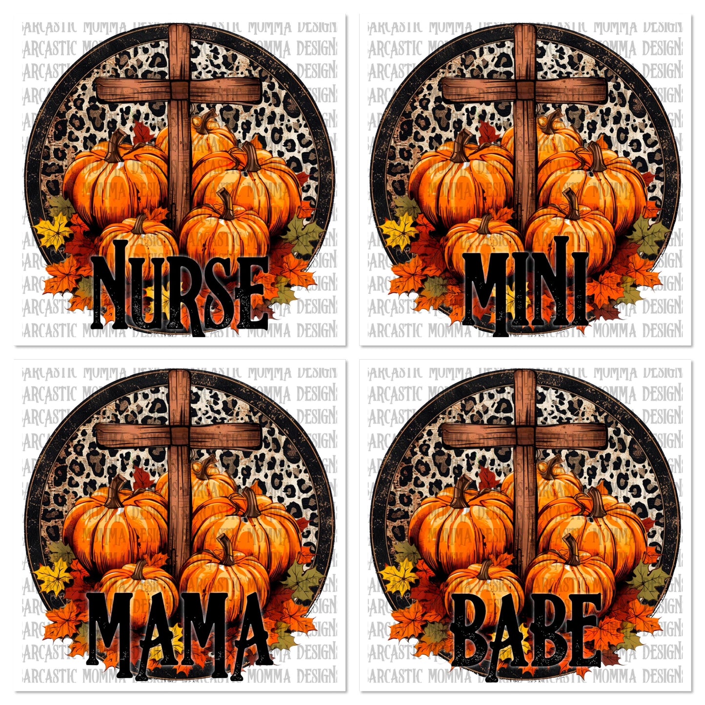 Fall Pumpkin Cross Titles Bundle