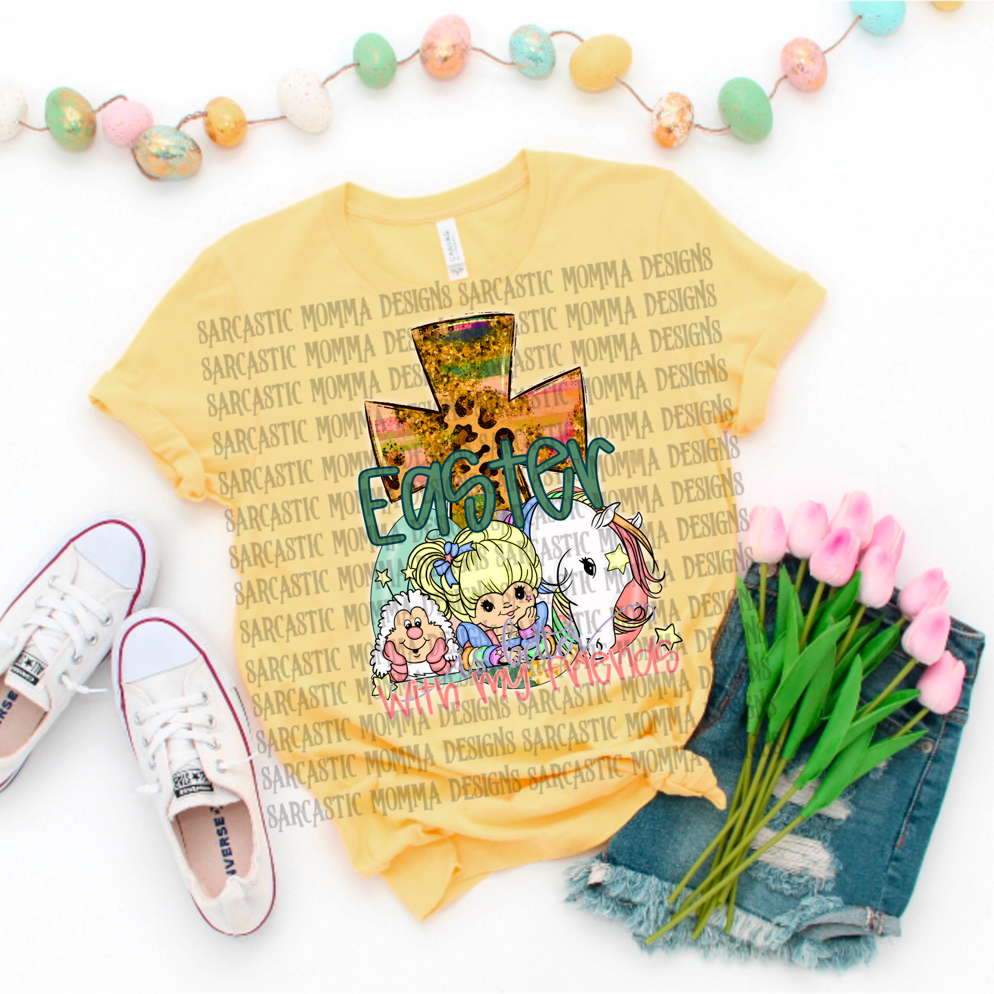 Rainbow Brite Easter Is Better With My Friends PNG File