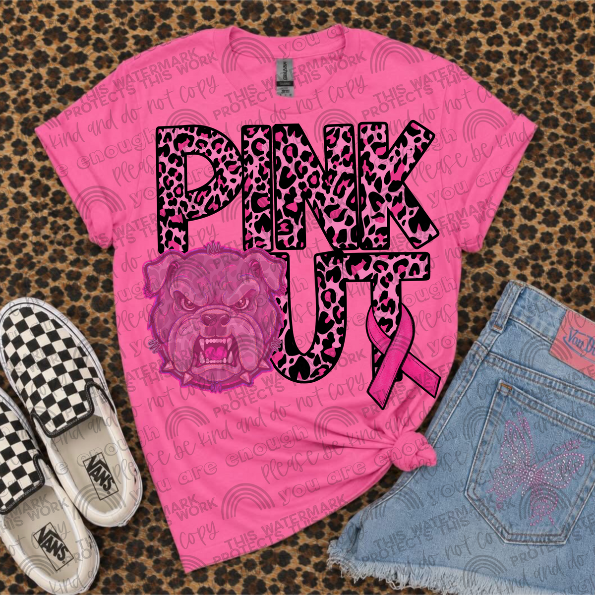 Pink Out Mascot Dawgs PNG File