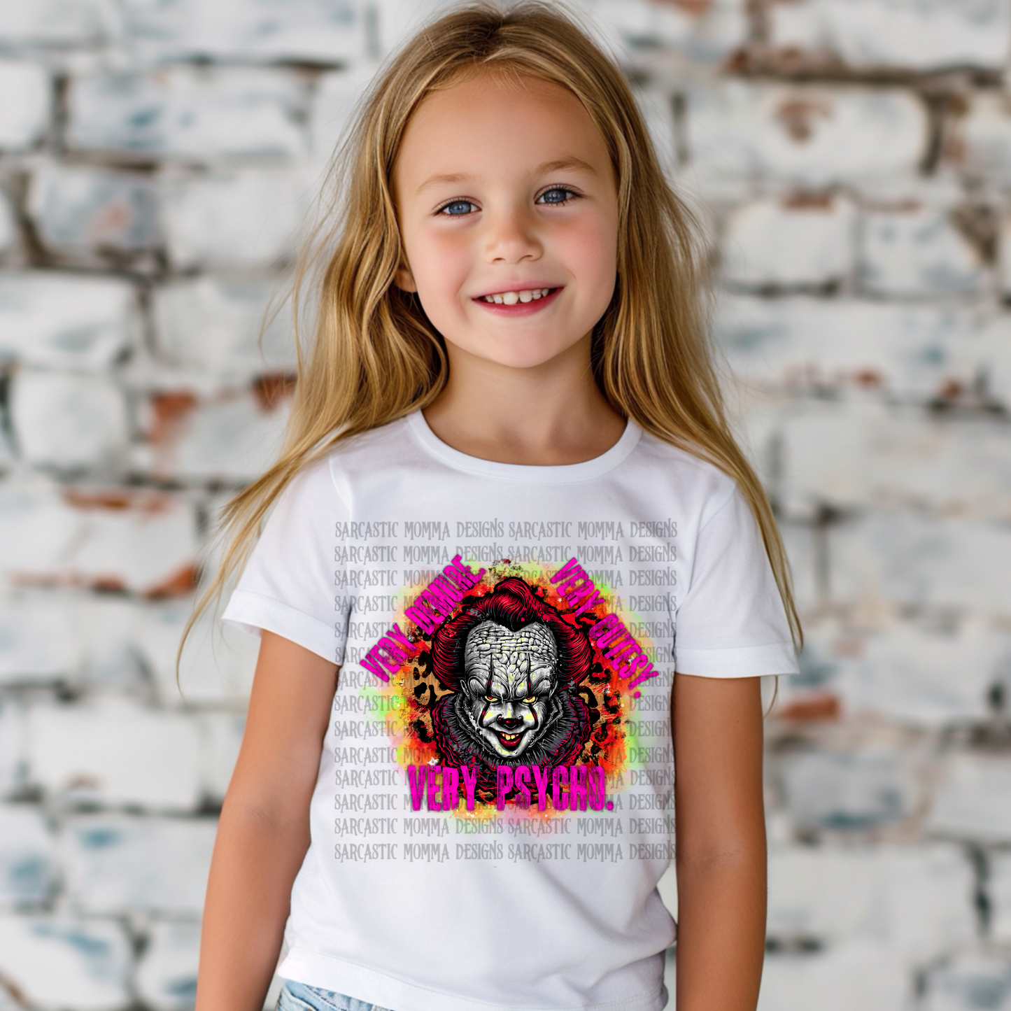 Very Demure Cutesy Psycho Pennywise PNG File