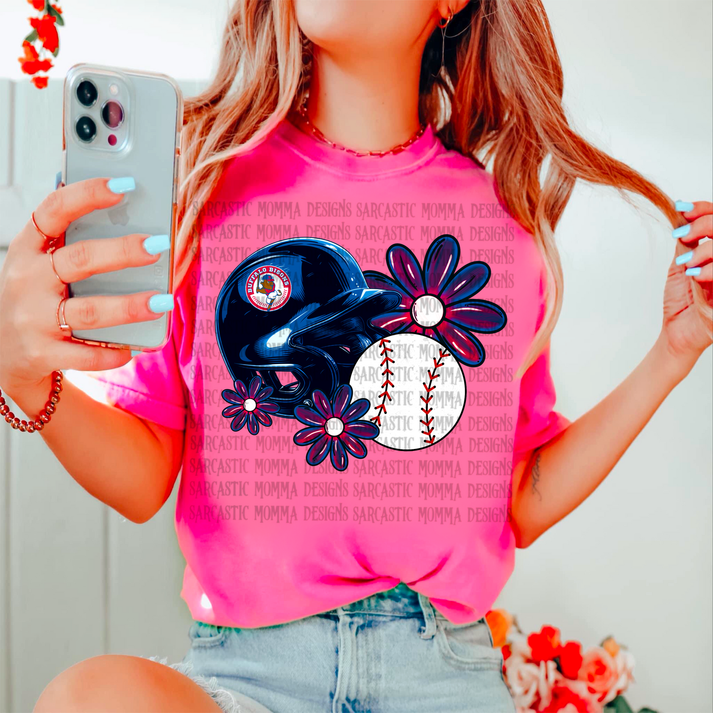 Bisons Floral PNG File