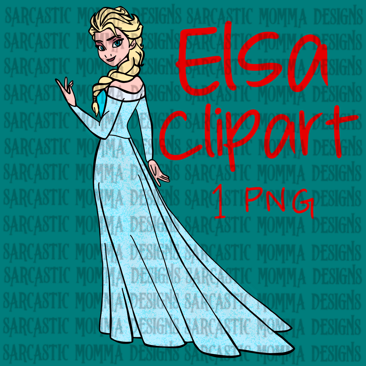 Elsa Clipart- 1 PNG File
