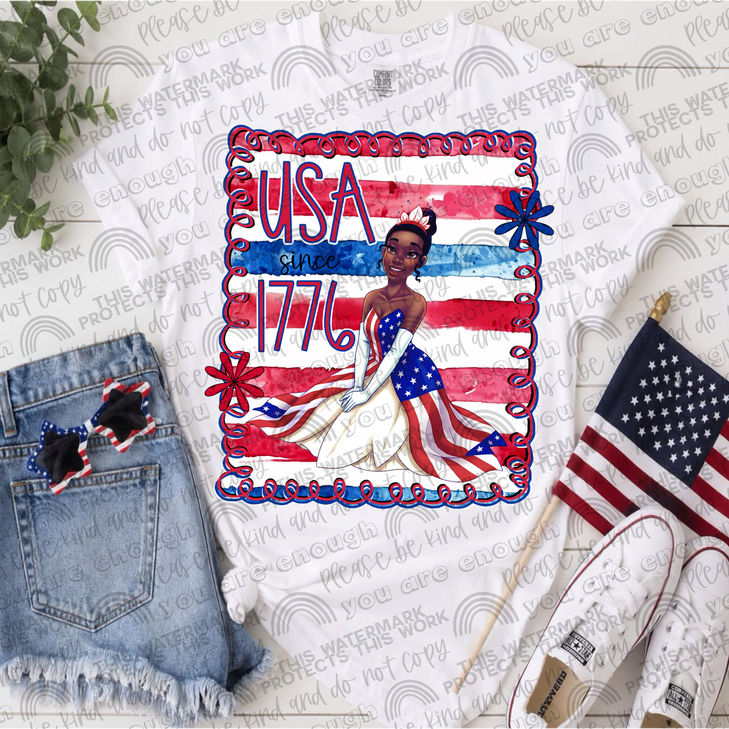 Tiana USA Since 1776 PNG File