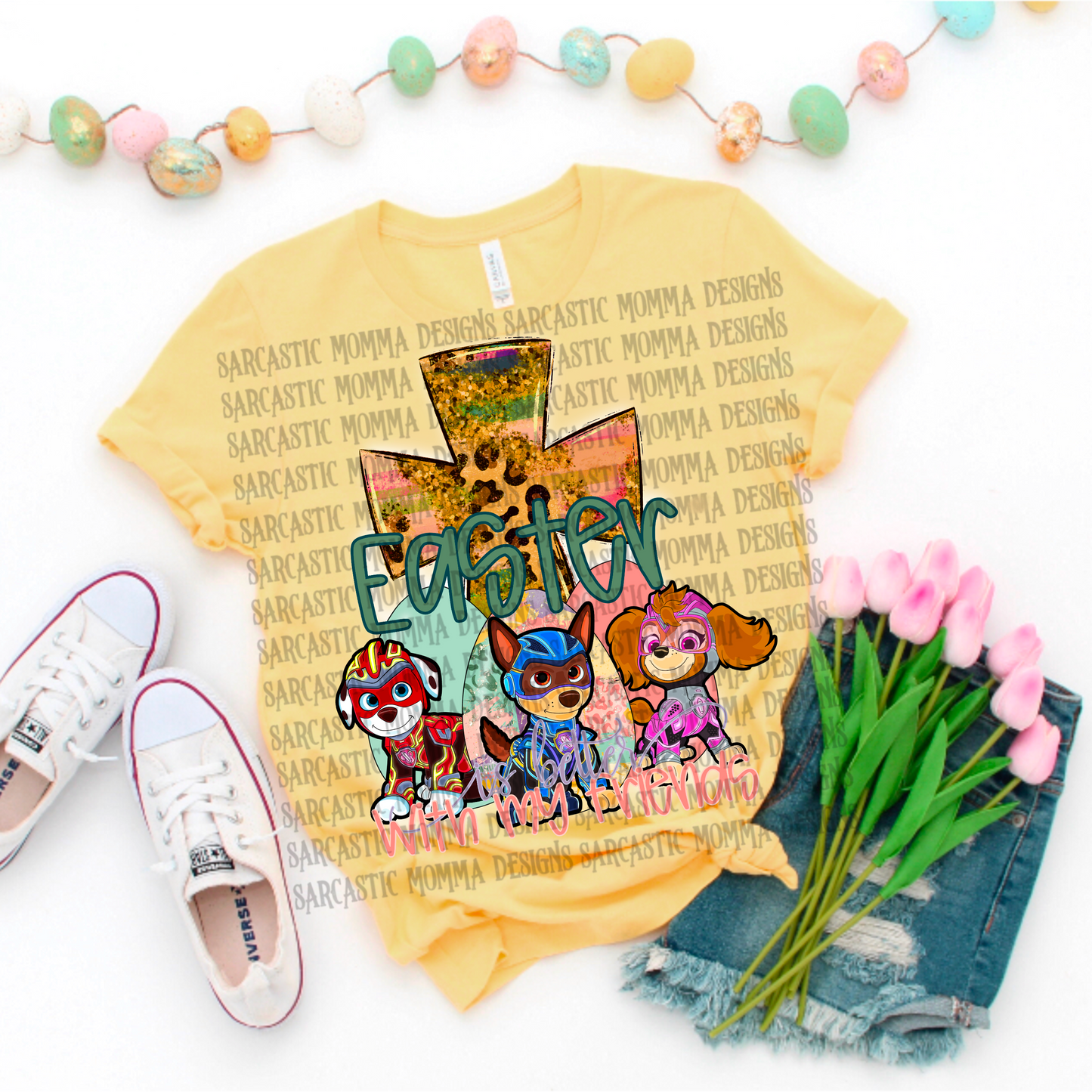 Paw Patrol Easter Is Better With My Friends PNG File