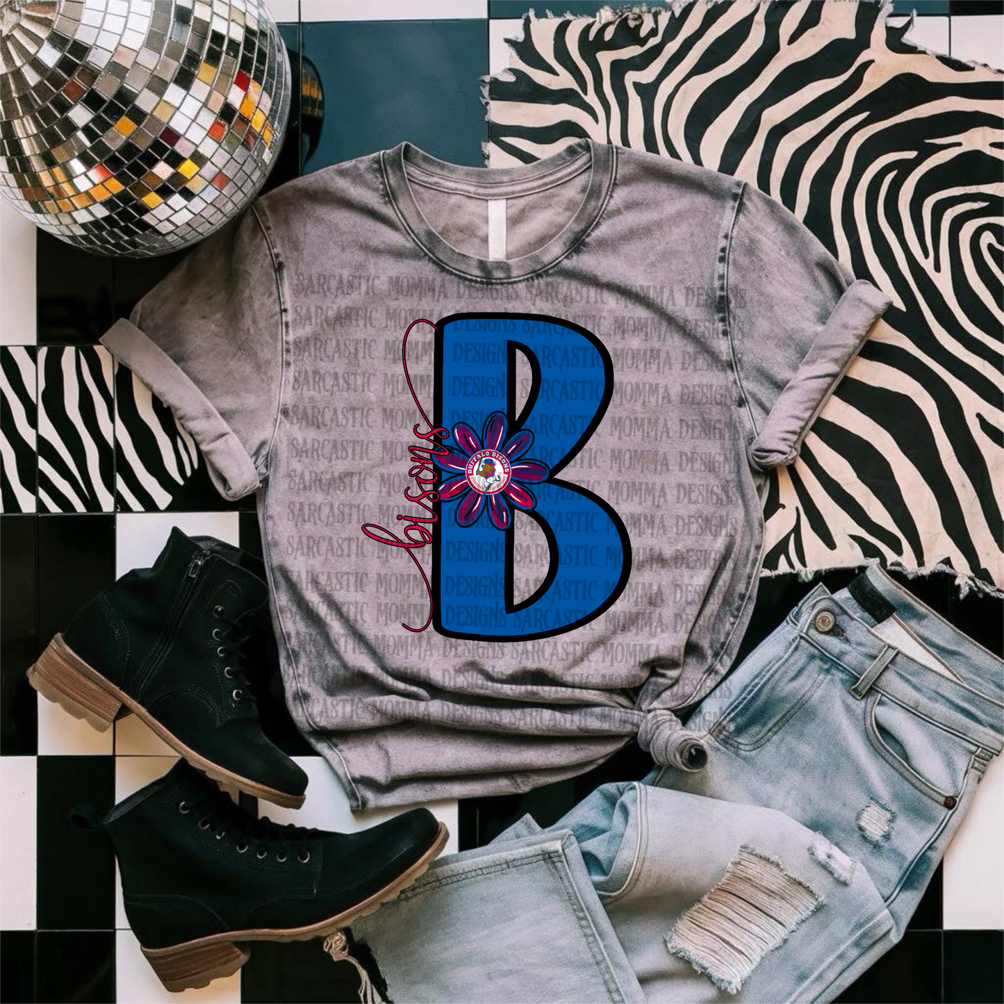 Bisons Letter PNG File