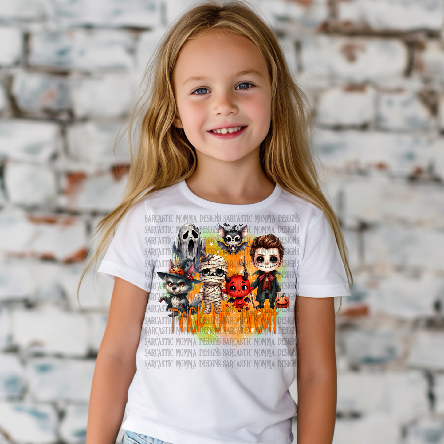 Trick or Treat Halloween Characters PNG File