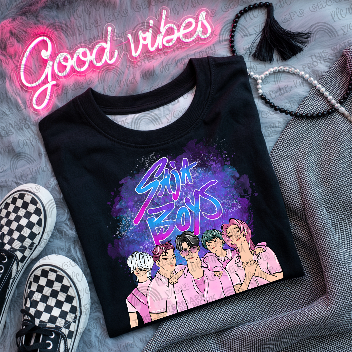 KPDH Saja Boys Pink Outfits PNG File