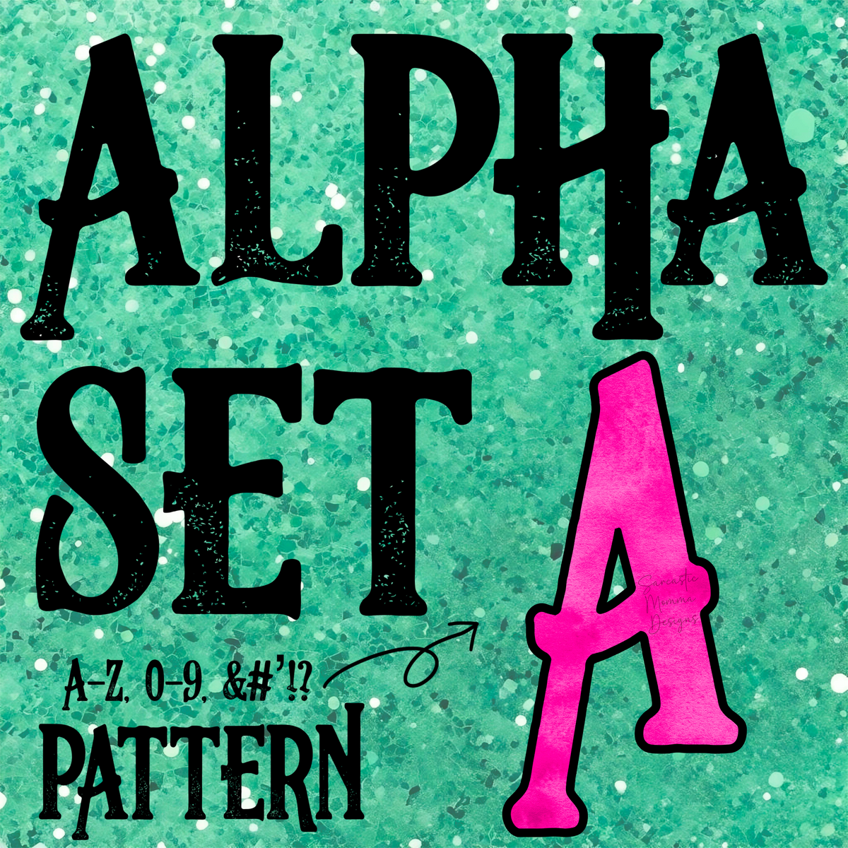 Pink Neon Alpha Set