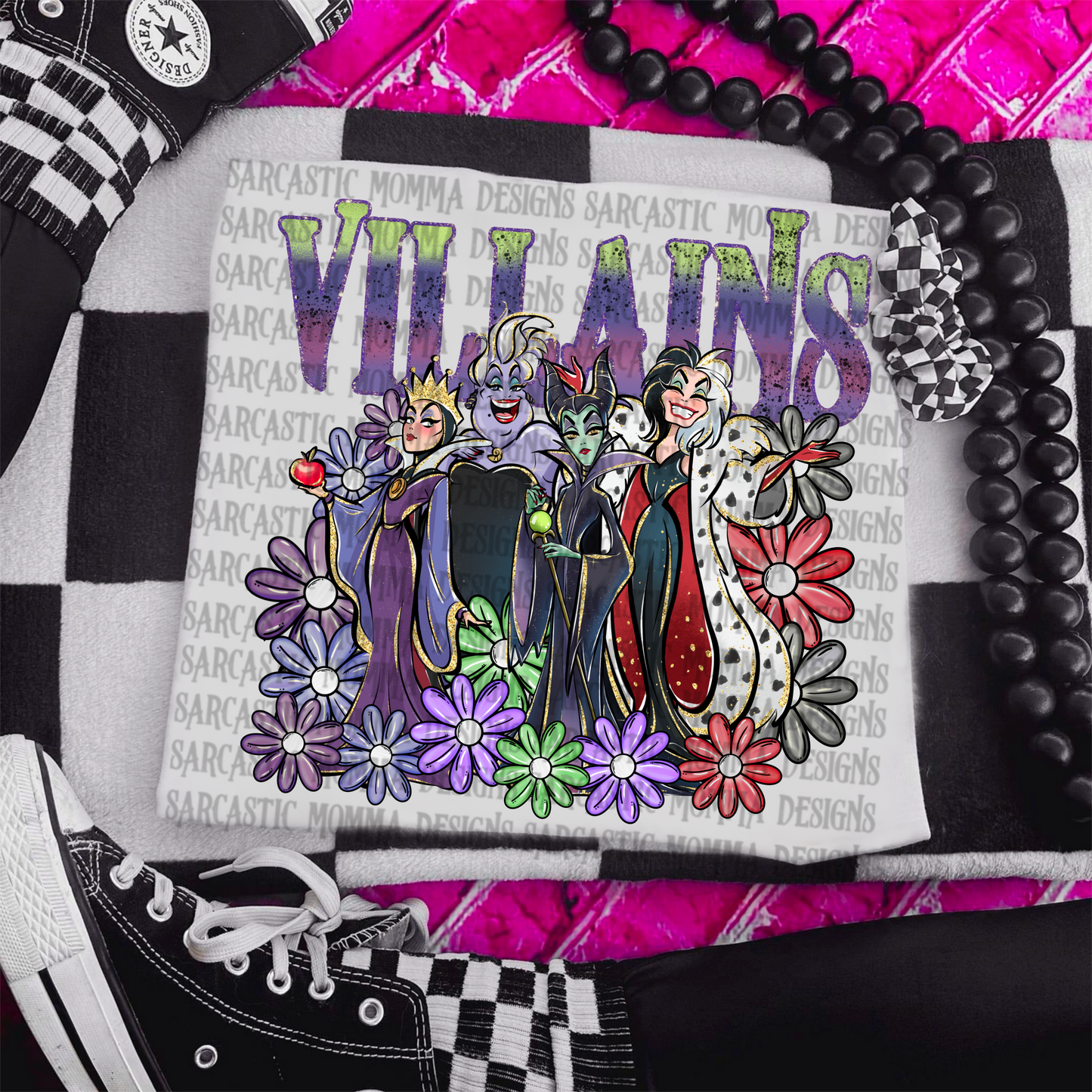 Villains Floral PNG File