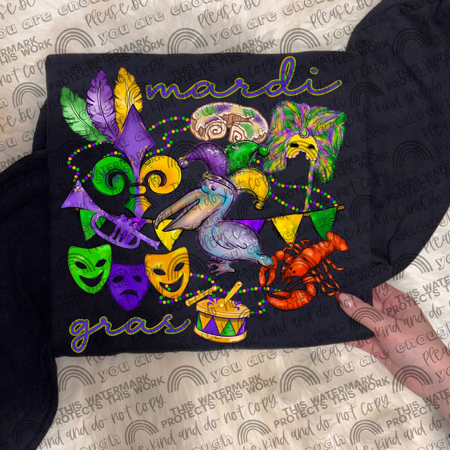 Mardi Gras Collage PNG File