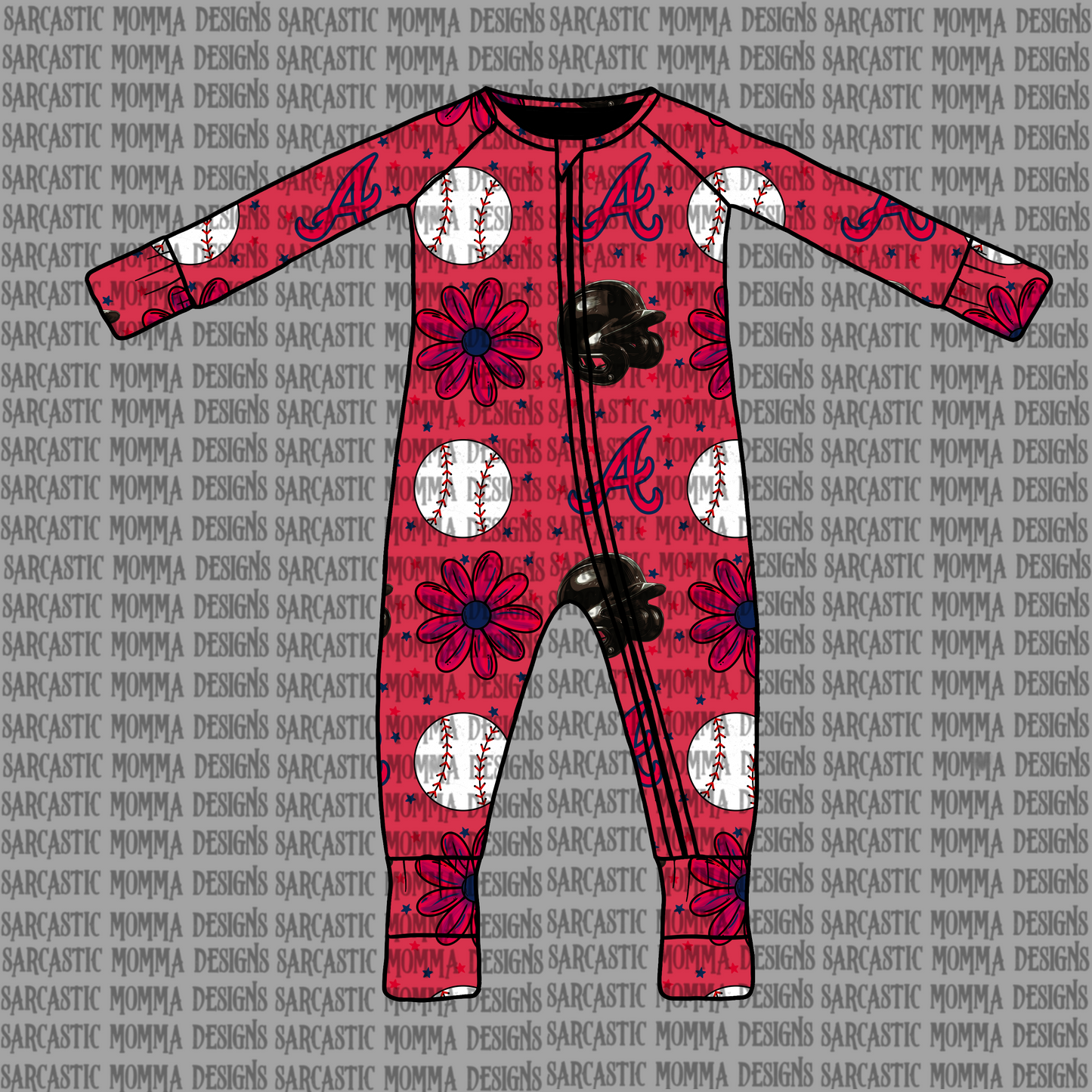 Braves Floral Seamless File