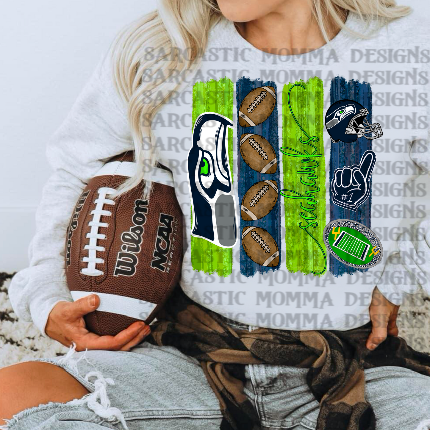 Seahawks Brushstrokes PNG File