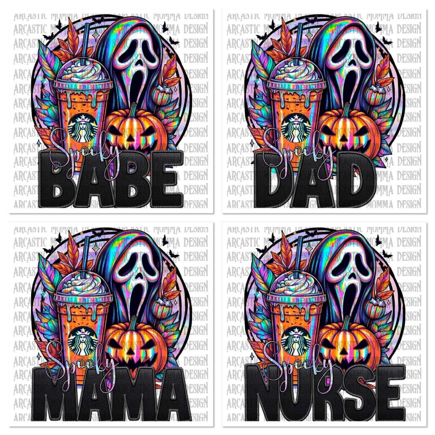 Ghost Starbies Coffee Spooky Titles Bundle