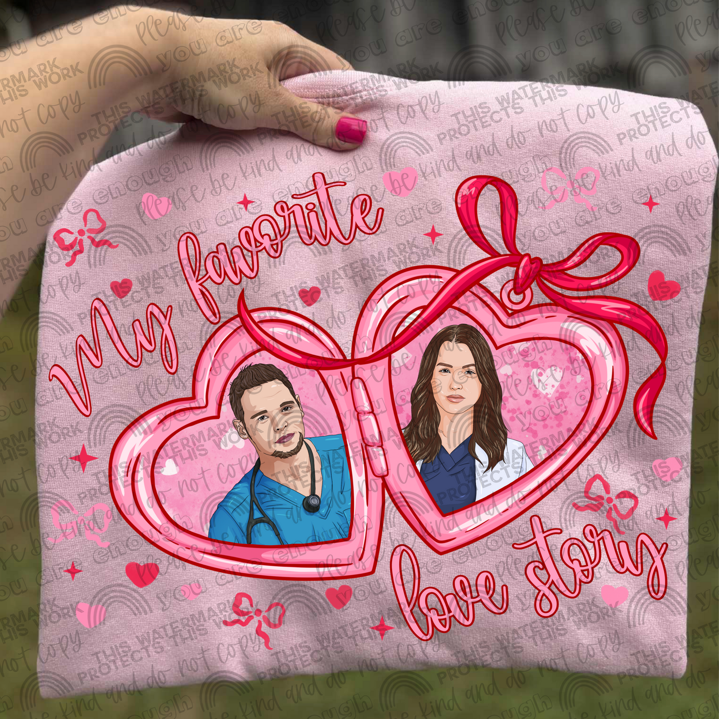 Alex & Jo Locket My Favorite Love Story PNG File