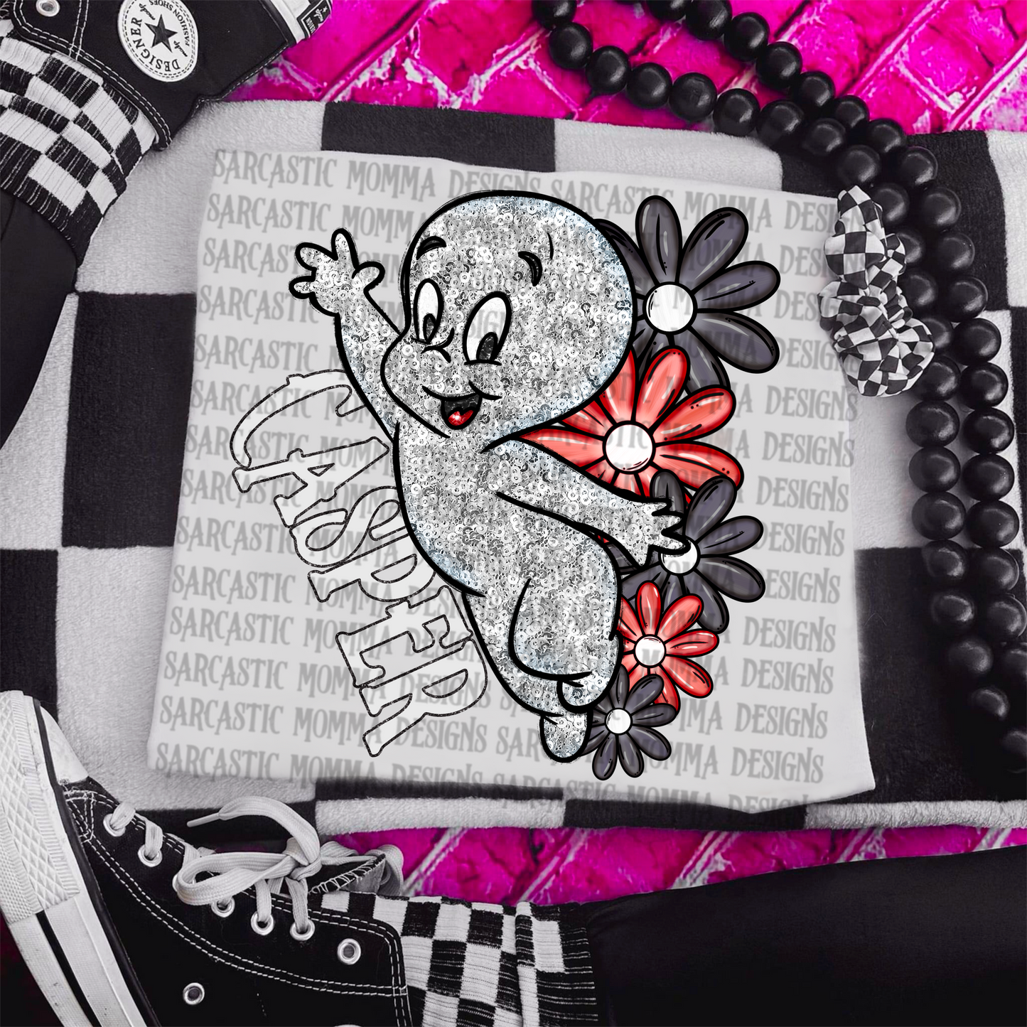 Casper Floral & Sleeve- 2 PNG Files