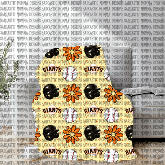 SF Giants Floral Seamless File