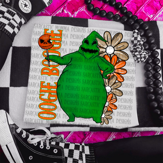 Oogie Boogie Floral & Sleeve- 2 PNG Files