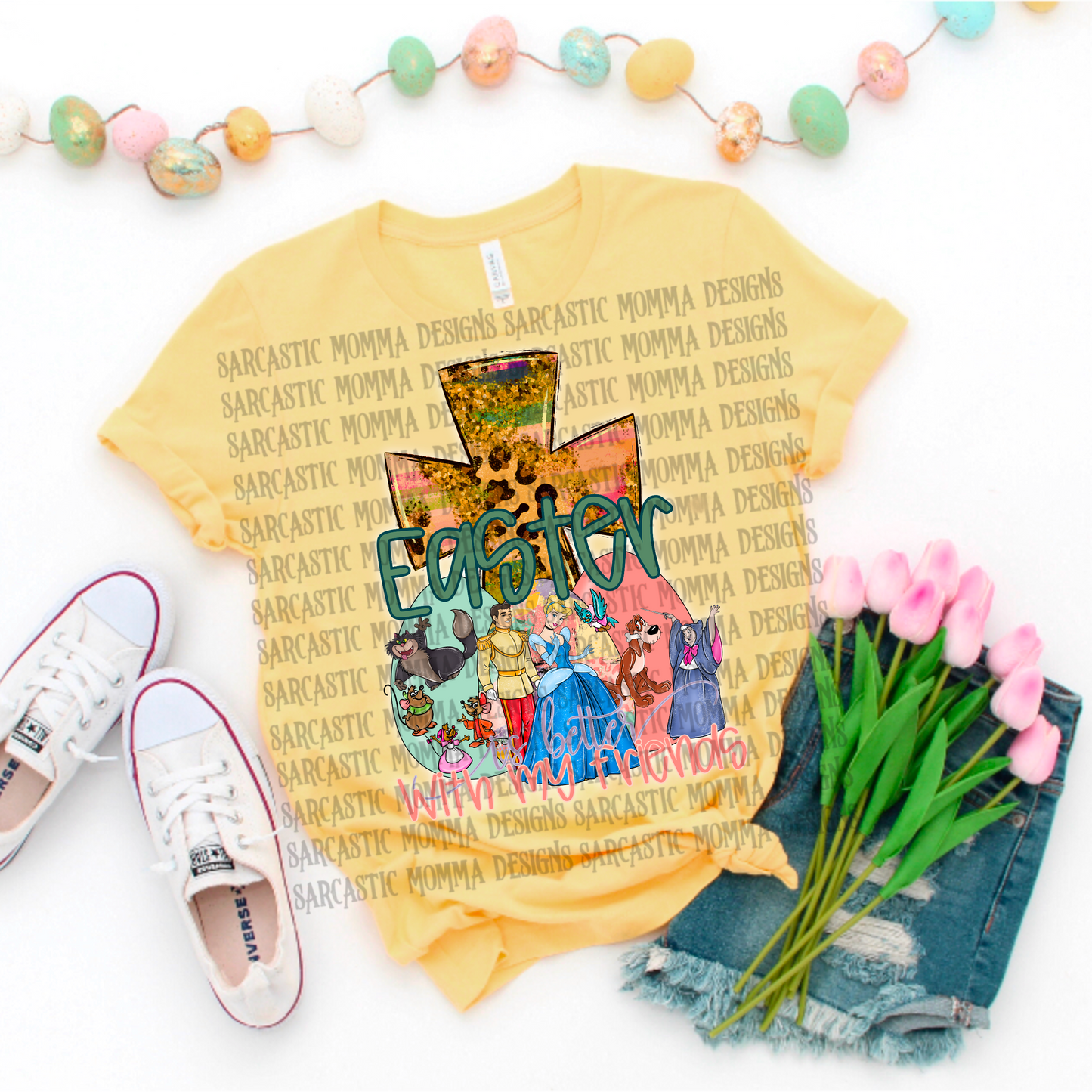 Cinderella Easter Is Better With My Friends PNG File