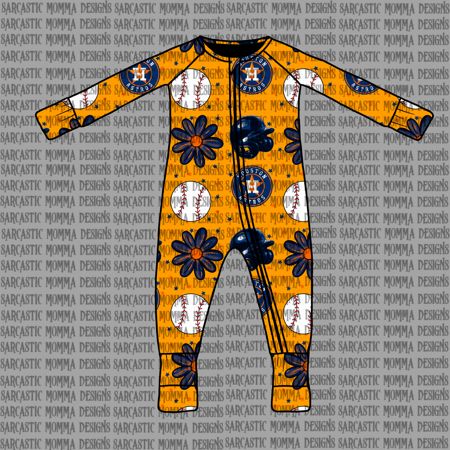 Astros Floral Seamless File