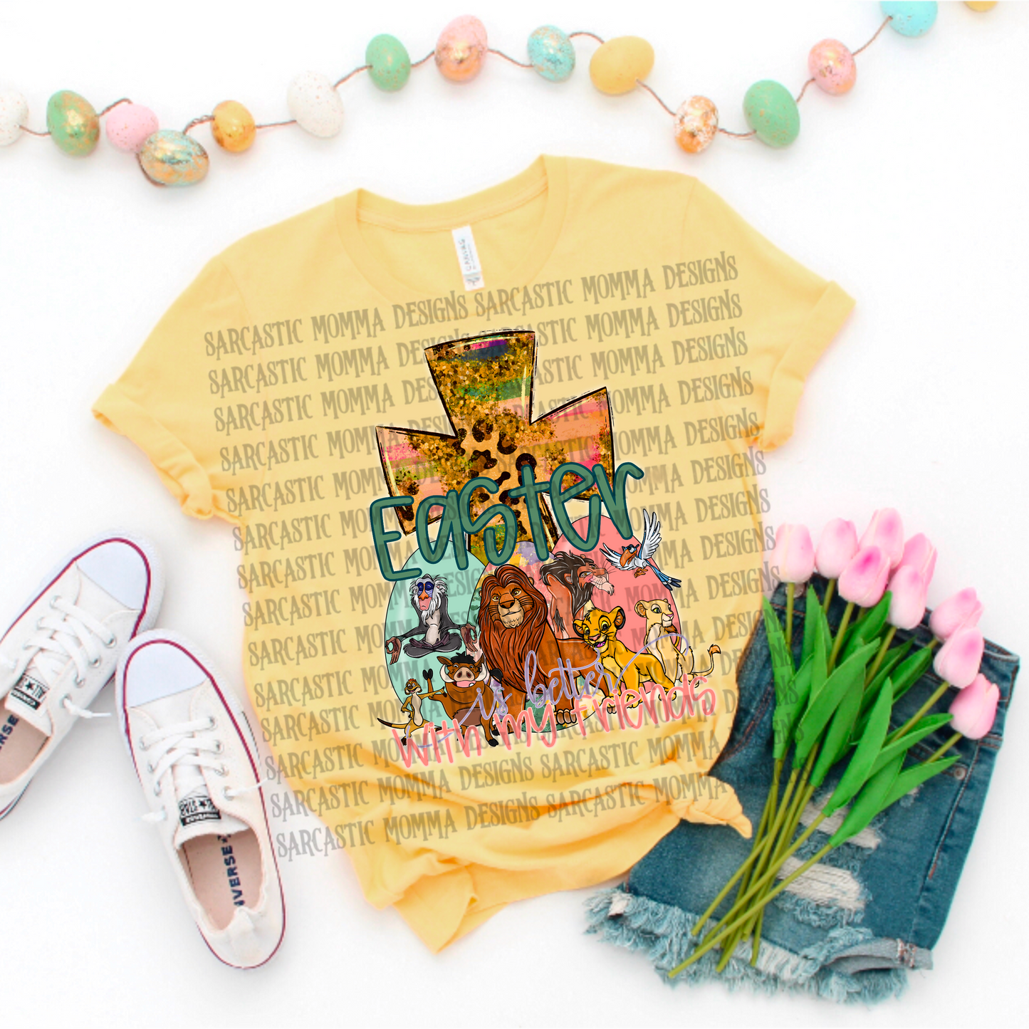 Lion King Easter Is Better With My Friends PNG File