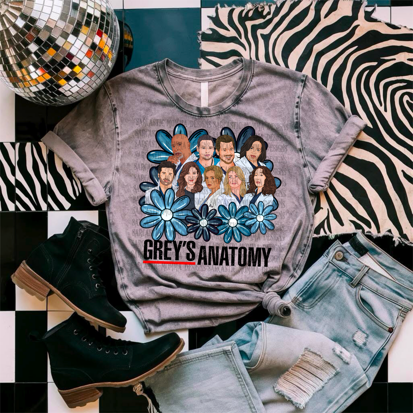 Greys OG Cast Floral PNG File