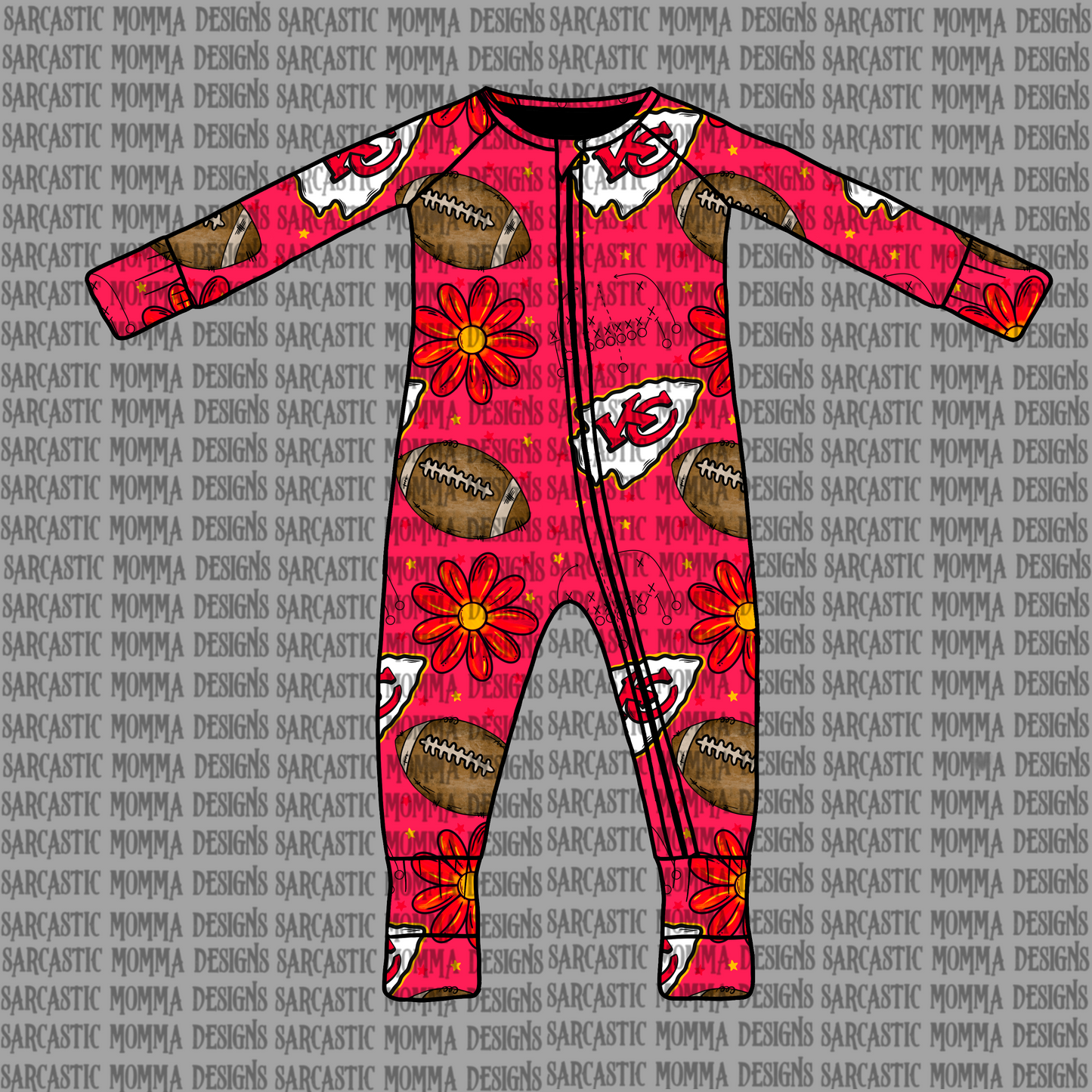 Chiefs Floral Seamless File